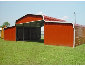 Metal Barn | Regular Roof | 42W x 21L x 10H | Ag Barn